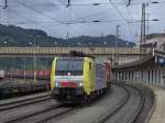 br-189-dispolok Die ES 46 F4-007 am 23.08.2008 mit dem Winner KLV-Zug in Kufstein. 