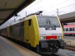 br-189-dispolok BR 189-988 mit DB-�BB EuroCity 89 in Innsbruck Hbf. 16.05.2010