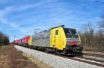 br-189-dispolok ES64 F4-005 am 27.02.10 in Haar/M�nchen