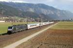 br-189-mrce E189 910NC (ES 64 F4-010) mit EC 81 M�nchen Hbf - Bolzano/Bozen, am 26.03.2010 bei Schwaz
