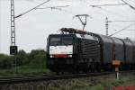 1.5.2010: BR 189-180 MRCE Dispolok zieht GZ in Richtung Dortmund ...