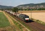 br-189-mrce 189 209 mit Kesselwagen in Richtung Heidelberg.Am 13.07.10 in Gro�sachsen-Heddesheim.