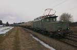 194-051 rollt am 5.3.2010 �ber die KBS 880 bei Parsberg ...
