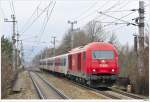 2016.040 mit dem R 2710 (F�rstenfeld - Wien). Hier bei ...