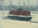BR 202 Hier 202 703-5, diese Lok stand am 18.1.2010 im Angerm�nder G�terbahnhof.