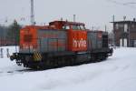 V 160.2 der Hvle in Elstal am 18.2.2010  ...
