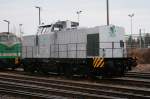 Frisch Hauptuntersucht steht die ITTL 293.02 in Dresden Hafen am ...