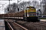 Kube Con 16 (ex.TLG) macht die Schiebelok Richtung Rostock am ...