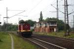 V 100 122 der Lappwaldbahn fuhr am 28.05.2010 in den ...