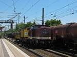 Die nagelneu aus der HU. kommende 202 703-5 f�hrt am ...