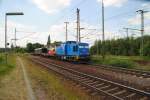 Diesellok der BR 204 (Press), fuhr am 24.06.10 durch Lehrte. ...