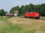 WFL 202 453-7 + 202 xxx als Pr�fungsfahrt nach Horka ...