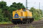 Gelbe zum zweiten 203 316-5 kurz vor Fulda am 11.07.2009 ...