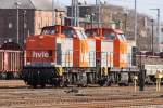 V160.3 & V160.1 der hvle am 01.04.2010 in Angermünde ... V160.3 & V160.1 der hvle am 01.04.2010 in Angermünde ...
