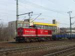 BR 203 Eine Dieselok von Tpy (EX DR V100) im M�rz 2010 bei der Durchfahrt in Lehrte.