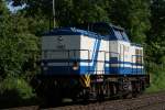 BR 203 203 208-4 der D & D bei der Durchfahrt durch Hannover-Limmer am 5.06.10