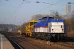203 162-3 mit Bauwagen in K�ln West am 04.03.2011  ...