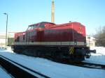 204 374-9 der MTEG aufgenommen, am 11.01.09 in Glauchau. Bei ...