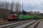 204 354-5 der MTEG ruht sich am 27.3.2010 im Bahnhof ...