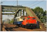 2060.14 mit einer Wagen�berstellung (SGAG 91152) von Sopron nach Mistelbach; ...