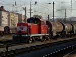 Die 2068 036 am 11.10.2008 bei Rangierarbeiten im Salzburger Hbf. ...