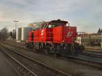 Die 2070 009 am 04.02.2008 bei Rangierarbeiten in Braunau.  ...