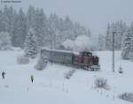 br-211-db-v-100 V100 1041 und 78 468 mit dem DLr 91743 (Hinterzarten-Titisee) bei Hinterzarten 31.1.10