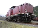 V 100 2091 war Ostern 2010 im Bahnbetriebswerk Gerolstein ausgestellt ...