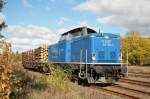 EGP 212 054 holt heute nur einen Holzwaggon von Hagenow ...