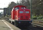 Am 18.11.2009 fuhr 212 036-8 Lz durch Eichenberg in Richtung ...