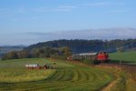 br-212-db-10020 Nebenbahnathmossp�re pur. 212 309 in der Steigung vor Frankenberg. 18.10.09