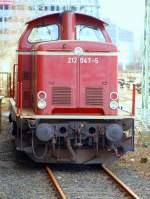 212 047-5 von Efw am 27.02.2010 in Aachen Rothe Erde. ...