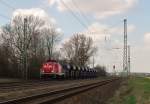 br-212-db-10020 Daraufolgend 212 310 -7 mit einem Schotterzug von Railpro (06.04.2010)