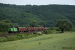 V100 01 der Ilmebahn am 1.7.10 mit einem modelbahngerechten G�terzug ...
