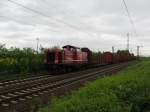 213 334 der Rennsteigbahn zieht am 10.05. 10 einen Leerzug durch ...
