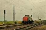 BR 214 Diese 214(ex. 212 121 -9, Neubauversion der Firma Alstom basierend auf der alten V100 Baureihe der NBEG in blau orange fand ich letzens auf einer alten Sicherung. (Tag ?, Mangolding)