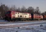 OHE 200086 und 200085 haben Kohlewagen in den Bahnhof Munster ... OHE 200086 und 200085 haben Kohlewagen in den Bahnhof Munster ...