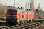 217 021-5 zieht mit sonorem Brummen, von M�nchen-Ost kommend, am ...