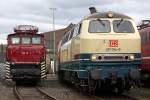 Die 217 014-0 neben E60 10 im DB Museum Koblenz-L�tzel ...