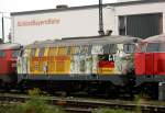 In M�hldorf (Oberbay) ist abgestellt die 218 212-9 Sonderzug nach ...