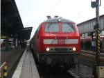 218 217-8 in Trier HBF(11Nord) nach ihrer Ankunft aus K�ln.
Leider ...