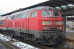 Aus Kempten reiste am 19.2.2010 die 218 488-5 nach Ulm. ...