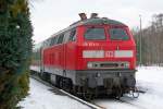 BR 218 Lokportraits 218 363-0 abgestellt im Bahnhof Munster (19.02.10)