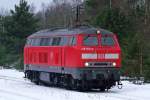 BR 218 Lokportraits 218 363-0 beim umsetzen (19.02.10)