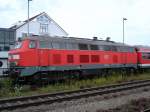 218 360-6 im Bf.Illertissen,am ...  W.Hager 04.04.2010