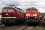 218 217-8 & 130 101-9 in Koblenz L�tzel am 03.04.2010 ...