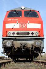 BR 218 Lokportraits Die 218 217-8 im DB Museum Koblenz-L�tzel am 05,04,10