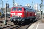 �u�erst unerwartet entstand dieses Bild der 218 824-1 von DB ...