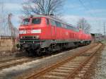 Zur Rettung liegengebliebender Z�ge im Nord-S�d-Tunnel in Berlin,hat der Bh ...
