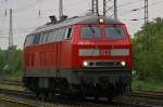 Die DB 218 139 am 10.5.10 Lz in Ratingen-Lintorf  ...